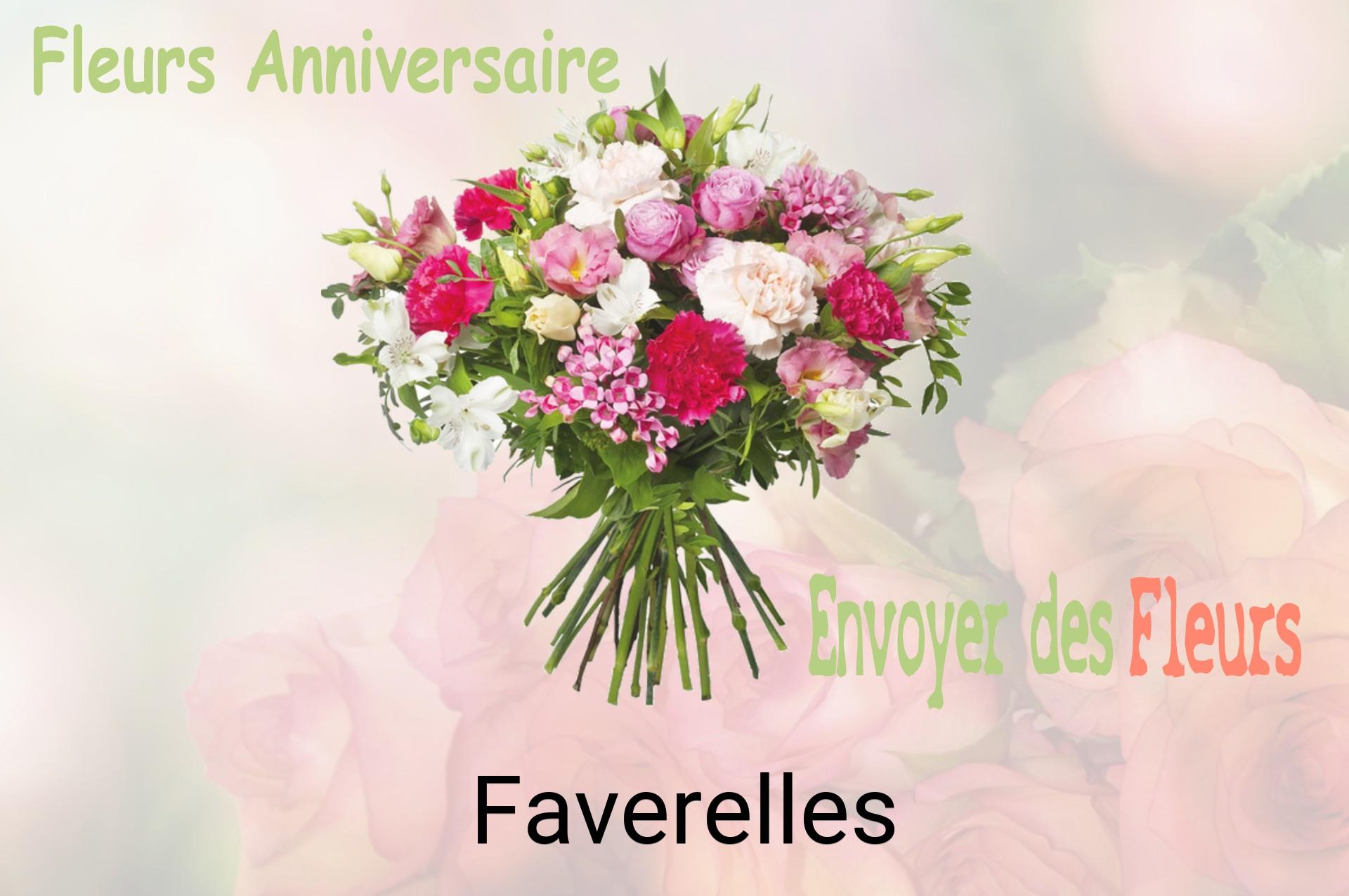Bouquet de fleurs d’anniversaire livré à Faverelles