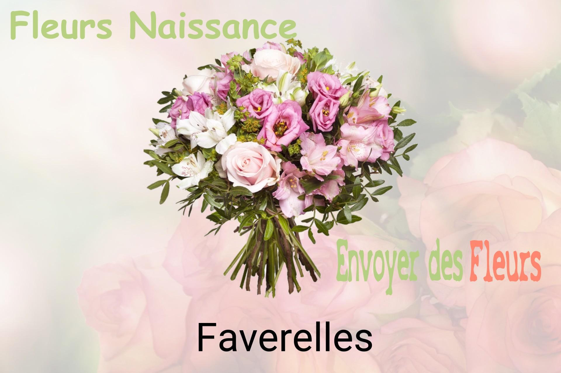 Bouquet de fleurs de naissance livré à Faverelles